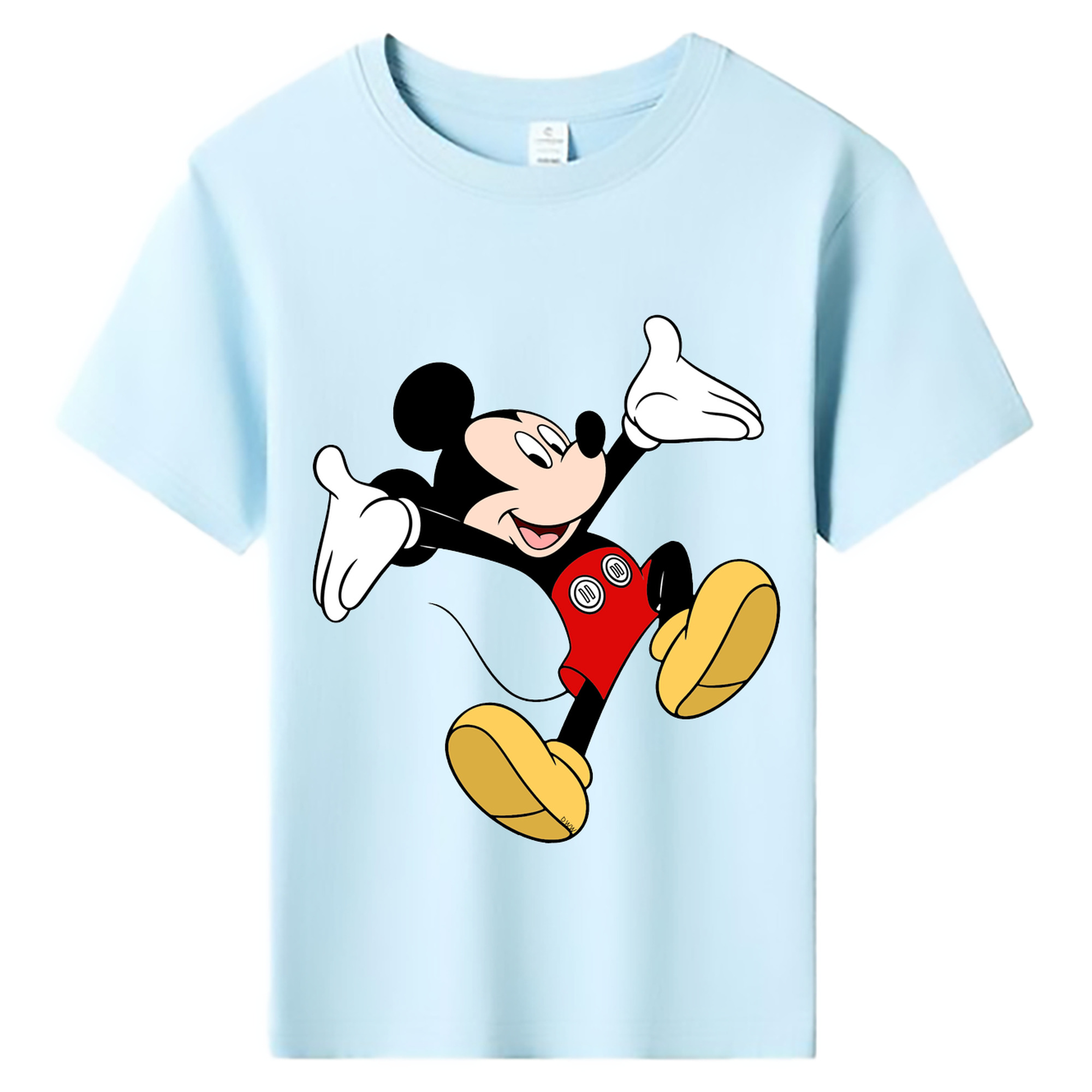 ミッキーマウス Mickey Mouse 綿100％キッズTシャツ（フロントプリント）